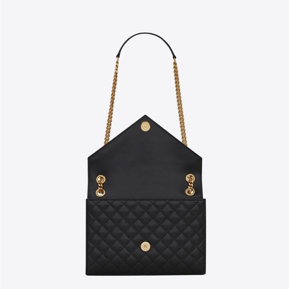 ENVELOPE MEDIUM CHAIN BAG IN MIX MATELASSÉ SUEDE - Picture 13 of 15